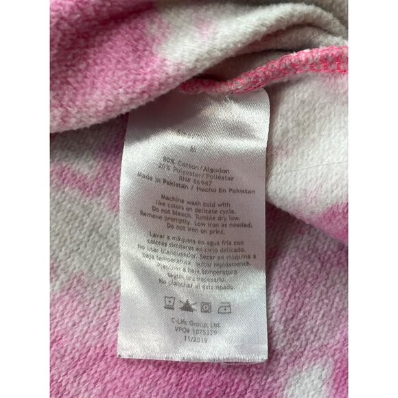 Nickelodeon Rugrats Mens Medium Tie-Dye Pink Sweatshirt Tommy Pickles Chuckie - Picture 8 of 9